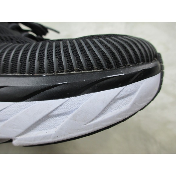HOKA One One Bondi 7 Women's Running Shoes Size 9D Wide Sneakers Black White - Picture 15 of 16
